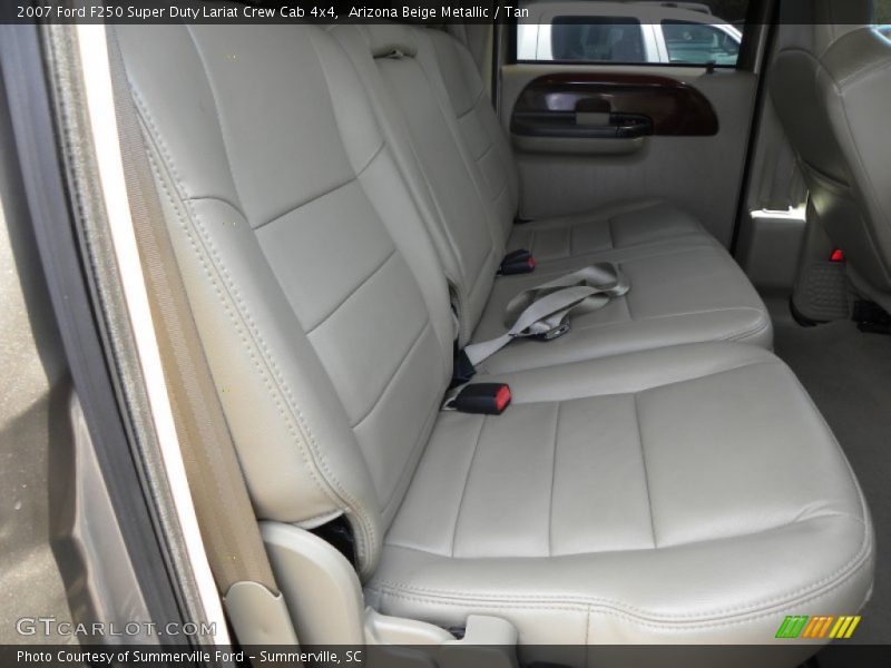 Arizona Beige Metallic / Tan 2007 Ford F250 Super Duty Lariat Crew Cab 4x4