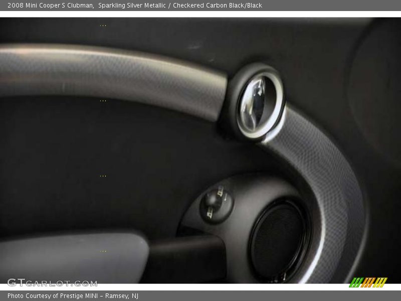Sparkling Silver Metallic / Checkered Carbon Black/Black 2008 Mini Cooper S Clubman
