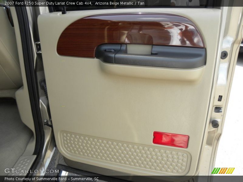 Arizona Beige Metallic / Tan 2007 Ford F250 Super Duty Lariat Crew Cab 4x4