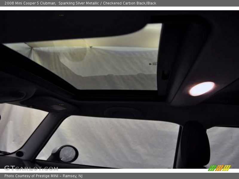 Sparkling Silver Metallic / Checkered Carbon Black/Black 2008 Mini Cooper S Clubman
