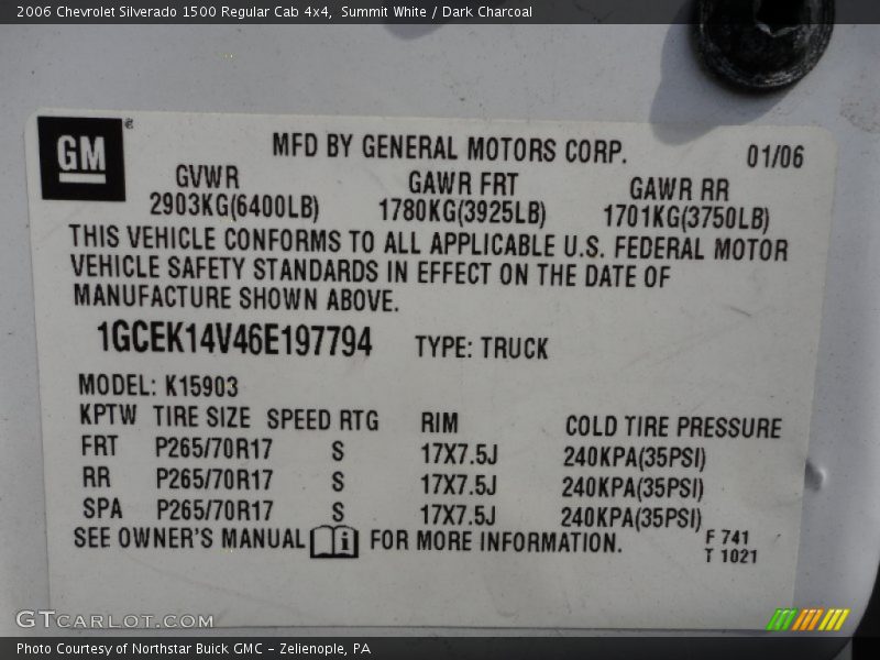 Summit White / Dark Charcoal 2006 Chevrolet Silverado 1500 Regular Cab 4x4