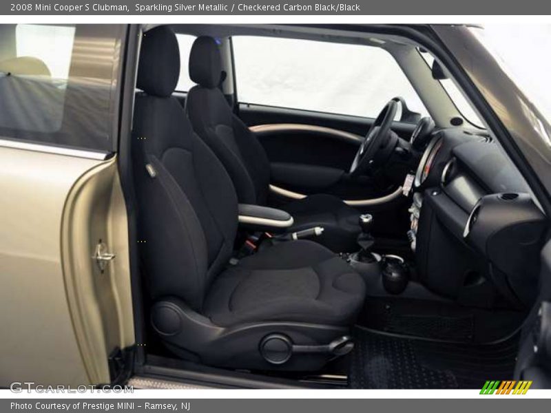 Sparkling Silver Metallic / Checkered Carbon Black/Black 2008 Mini Cooper S Clubman