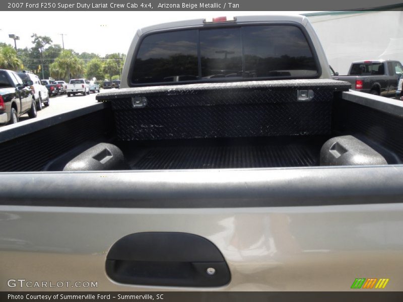 Arizona Beige Metallic / Tan 2007 Ford F250 Super Duty Lariat Crew Cab 4x4