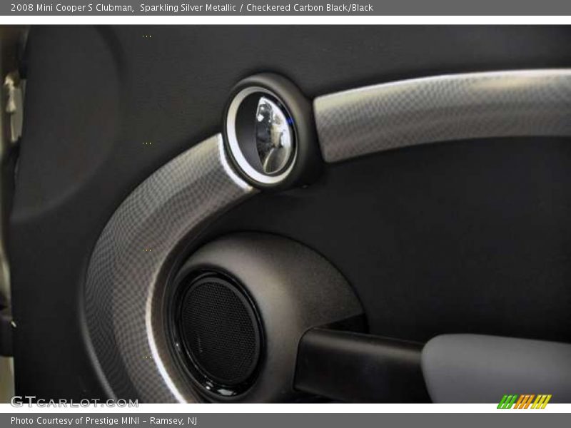 Sparkling Silver Metallic / Checkered Carbon Black/Black 2008 Mini Cooper S Clubman