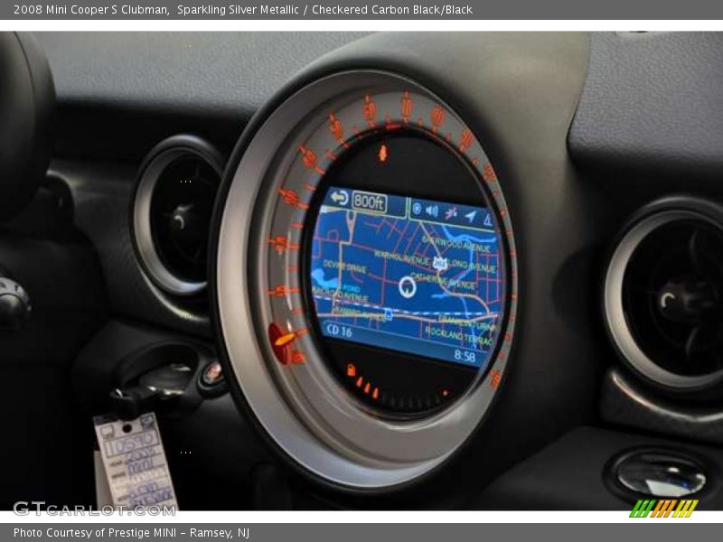 Sparkling Silver Metallic / Checkered Carbon Black/Black 2008 Mini Cooper S Clubman