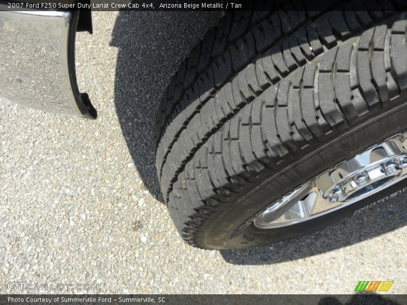 Arizona Beige Metallic / Tan 2007 Ford F250 Super Duty Lariat Crew Cab 4x4