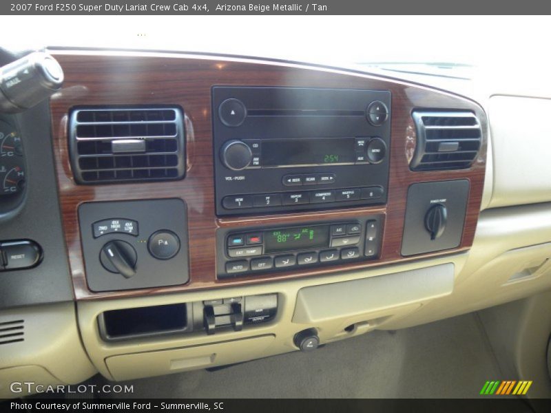 Arizona Beige Metallic / Tan 2007 Ford F250 Super Duty Lariat Crew Cab 4x4