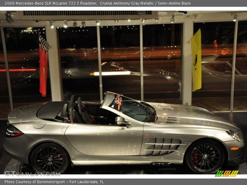 Crystal Antimony Gray Metallic / Semi-Aniline Black 2009 Mercedes-Benz SLR McLaren 722 S Roadster