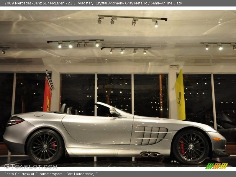 Crystal Antimony Gray Metallic / Semi-Aniline Black 2009 Mercedes-Benz SLR McLaren 722 S Roadster