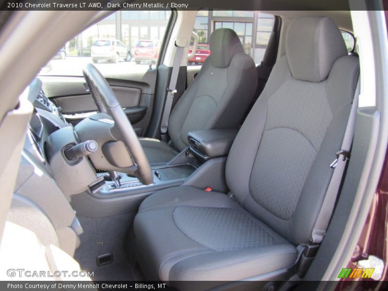 Dark Cherry Metallic / Ebony 2010 Chevrolet Traverse LT AWD