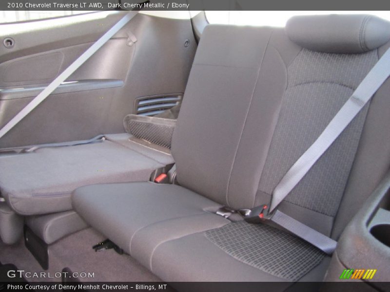 Dark Cherry Metallic / Ebony 2010 Chevrolet Traverse LT AWD