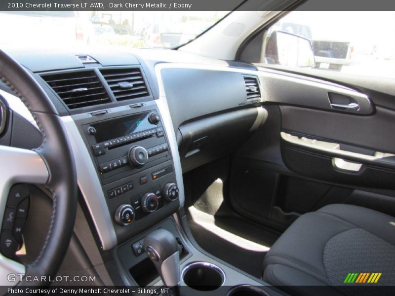 Dark Cherry Metallic / Ebony 2010 Chevrolet Traverse LT AWD