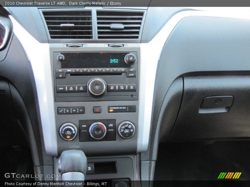 Dark Cherry Metallic / Ebony 2010 Chevrolet Traverse LT AWD