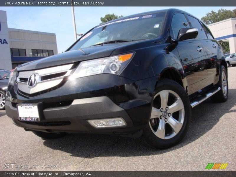 Formal Black Pearl / Ebony 2007 Acura MDX Technology