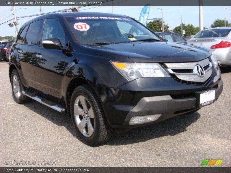 Formal Black Pearl / Ebony 2007 Acura MDX Technology
