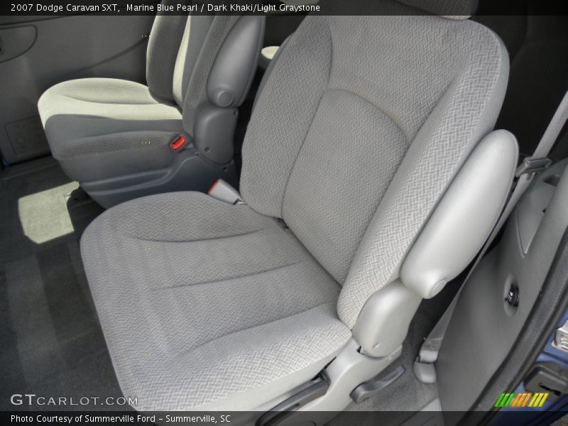 Marine Blue Pearl / Dark Khaki/Light Graystone 2007 Dodge Caravan SXT