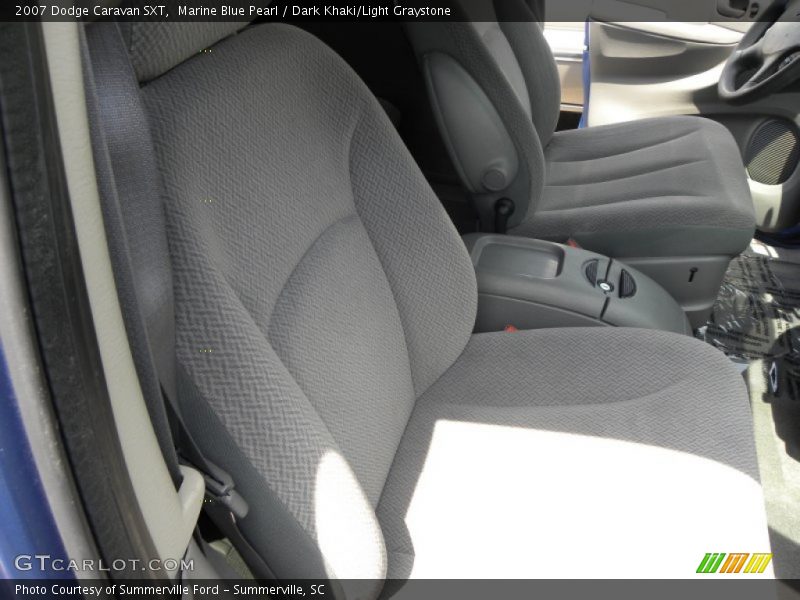 Marine Blue Pearl / Dark Khaki/Light Graystone 2007 Dodge Caravan SXT