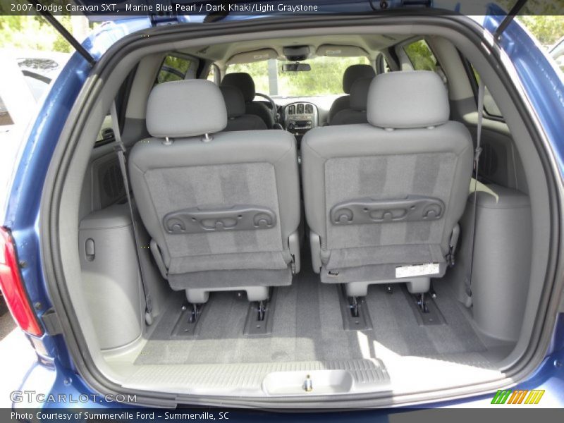 Marine Blue Pearl / Dark Khaki/Light Graystone 2007 Dodge Caravan SXT