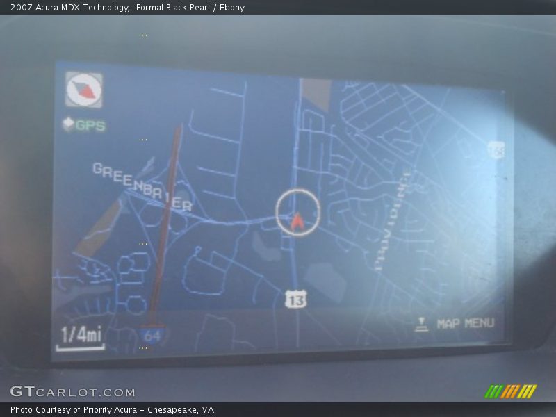 Formal Black Pearl / Ebony 2007 Acura MDX Technology