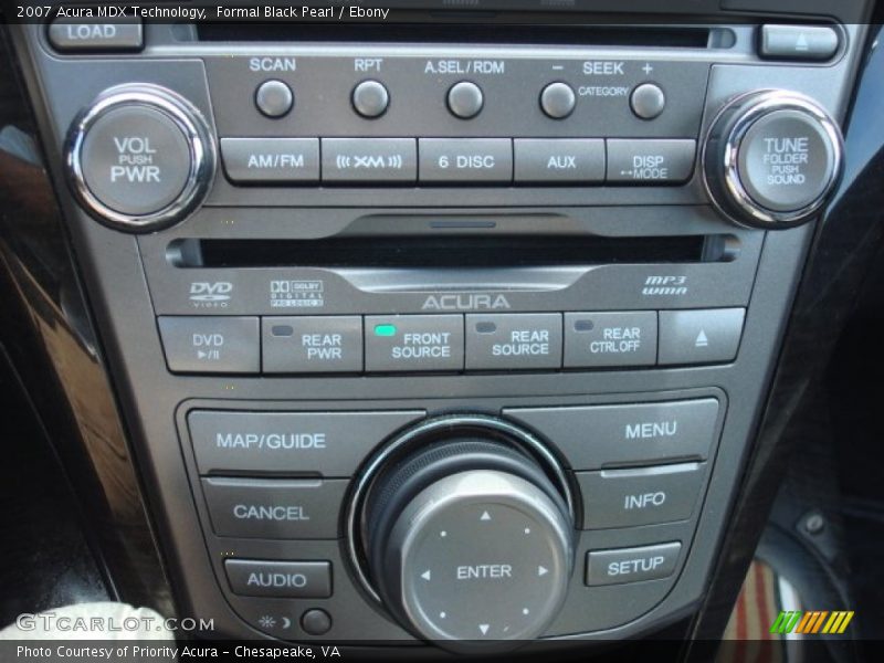 Formal Black Pearl / Ebony 2007 Acura MDX Technology