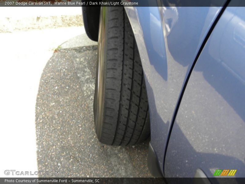 Marine Blue Pearl / Dark Khaki/Light Graystone 2007 Dodge Caravan SXT