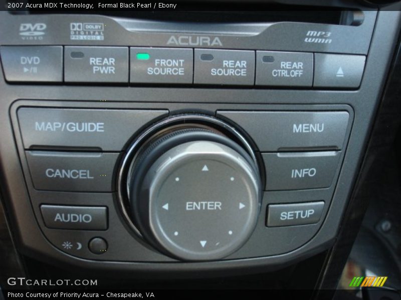 Formal Black Pearl / Ebony 2007 Acura MDX Technology
