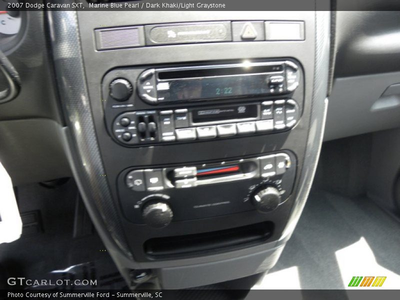 Marine Blue Pearl / Dark Khaki/Light Graystone 2007 Dodge Caravan SXT