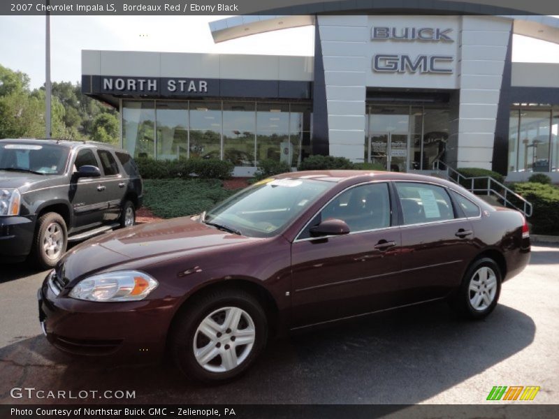 Bordeaux Red / Ebony Black 2007 Chevrolet Impala LS