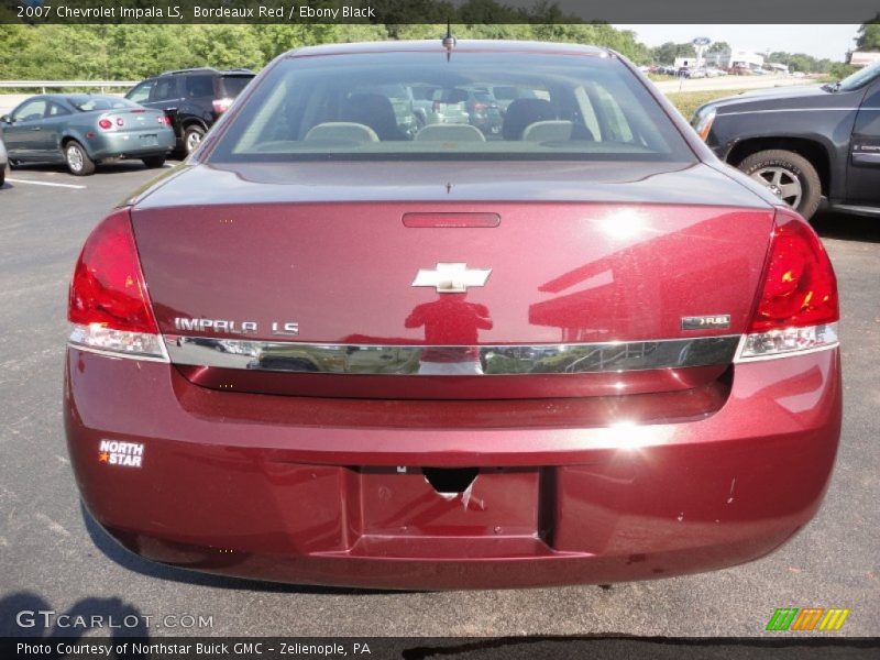 Bordeaux Red / Ebony Black 2007 Chevrolet Impala LS
