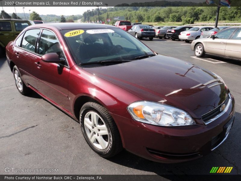 Bordeaux Red / Ebony Black 2007 Chevrolet Impala LS