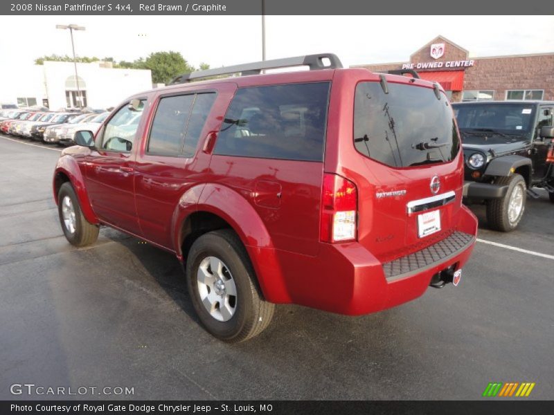 Red Brawn / Graphite 2008 Nissan Pathfinder S 4x4