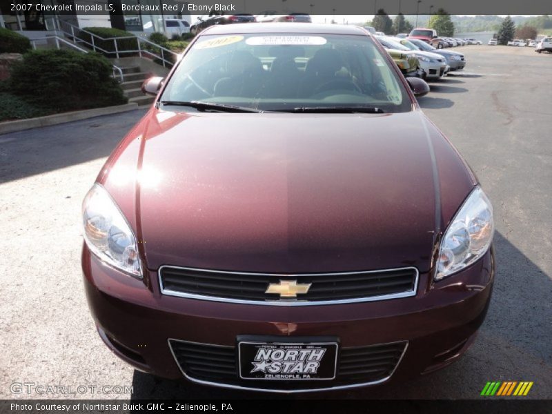 Bordeaux Red / Ebony Black 2007 Chevrolet Impala LS