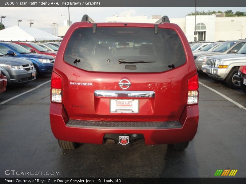 Red Brawn / Graphite 2008 Nissan Pathfinder S 4x4