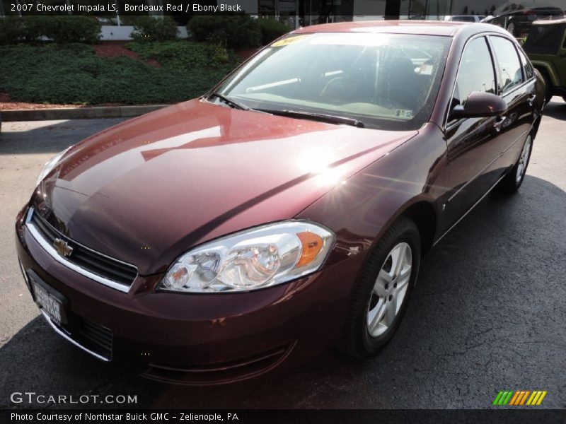 Bordeaux Red / Ebony Black 2007 Chevrolet Impala LS