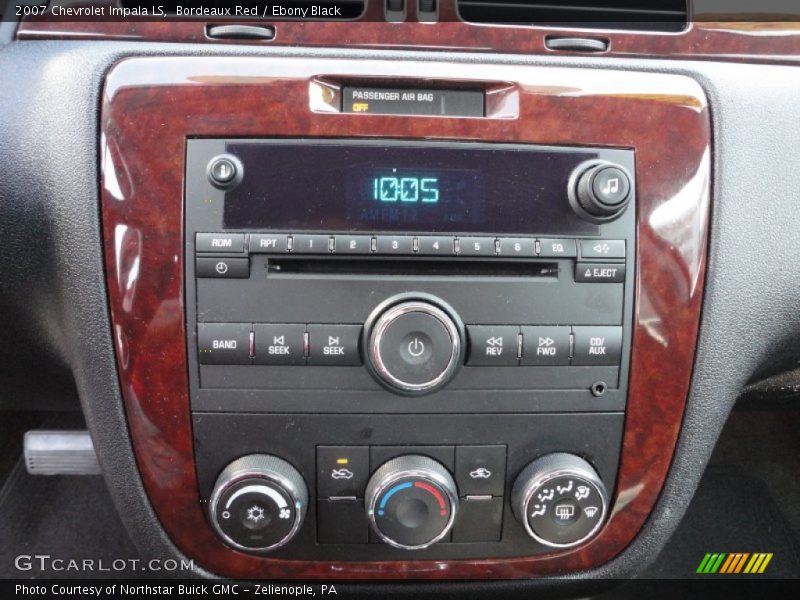 Bordeaux Red / Ebony Black 2007 Chevrolet Impala LS