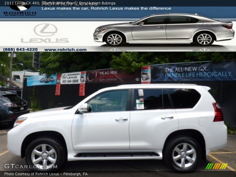 Starfire White Pearl / Ecru/Auburn Bubinga 2011 Lexus GX 460