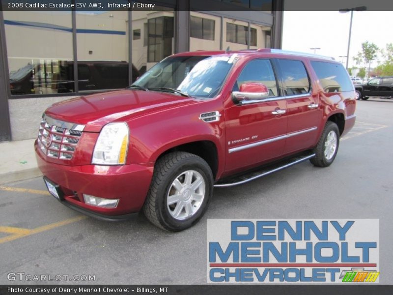 Infrared / Ebony 2008 Cadillac Escalade ESV AWD