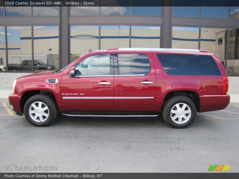 Infrared / Ebony 2008 Cadillac Escalade ESV AWD