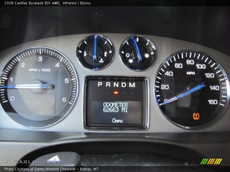 Infrared / Ebony 2008 Cadillac Escalade ESV AWD
