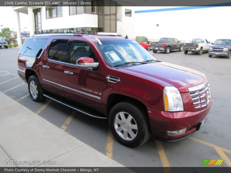 Infrared / Ebony 2008 Cadillac Escalade ESV AWD