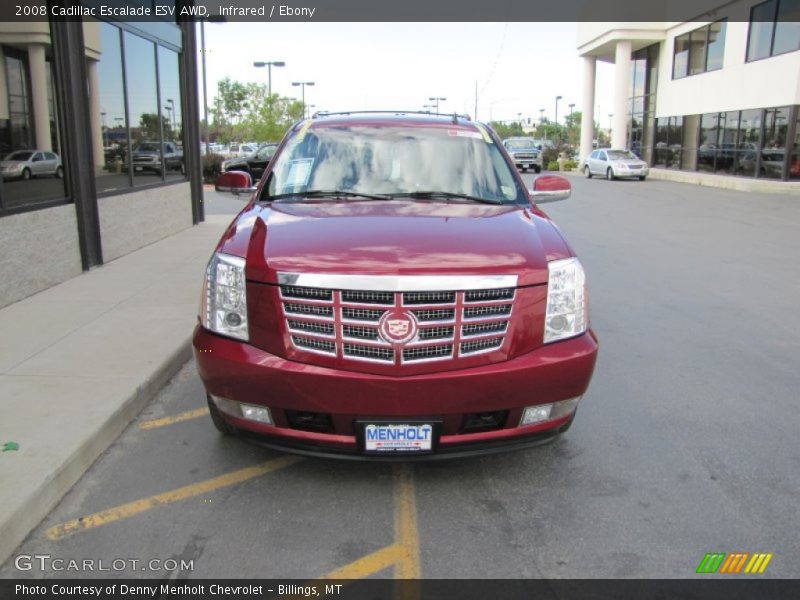 Infrared / Ebony 2008 Cadillac Escalade ESV AWD