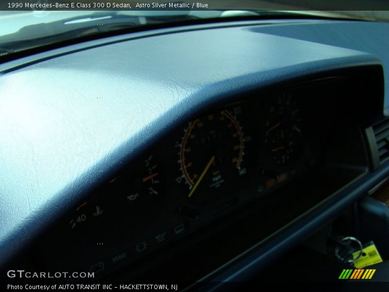 Astro Silver Metallic / Blue 1990 Mercedes-Benz E Class 300 D Sedan