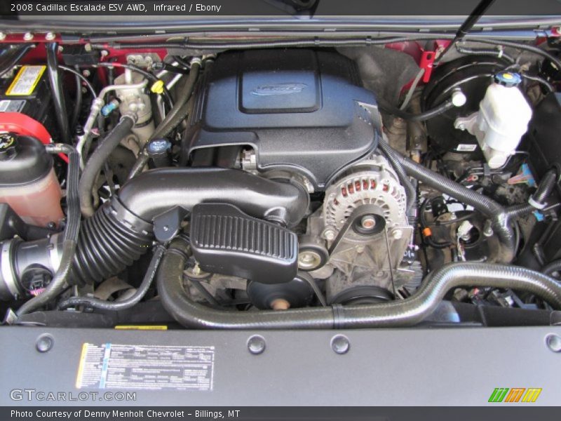 Infrared / Ebony 2008 Cadillac Escalade ESV AWD