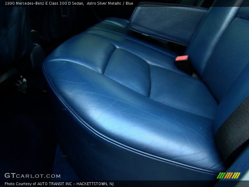 Astro Silver Metallic / Blue 1990 Mercedes-Benz E Class 300 D Sedan