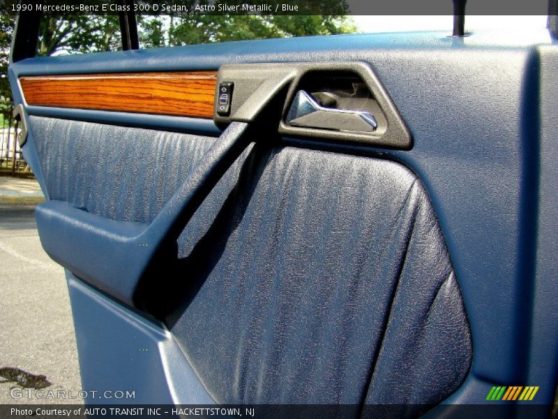 Astro Silver Metallic / Blue 1990 Mercedes-Benz E Class 300 D Sedan