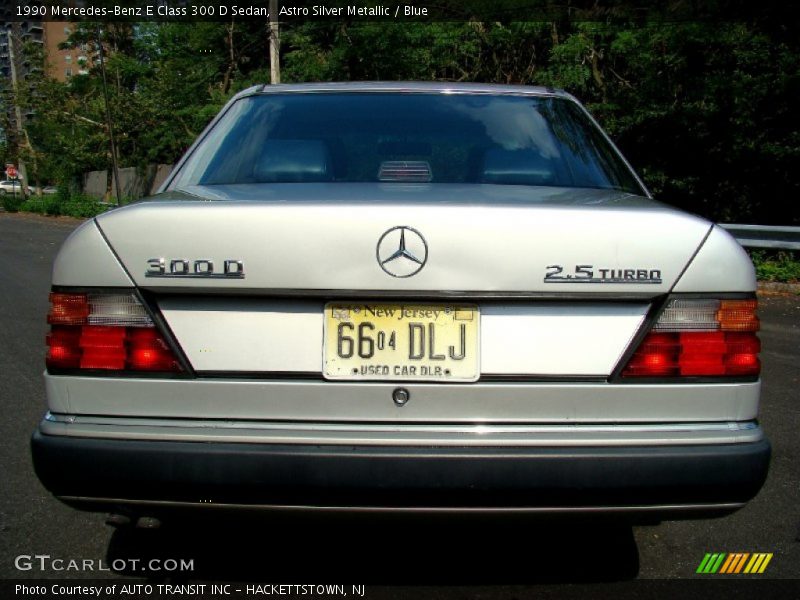 Astro Silver Metallic / Blue 1990 Mercedes-Benz E Class 300 D Sedan