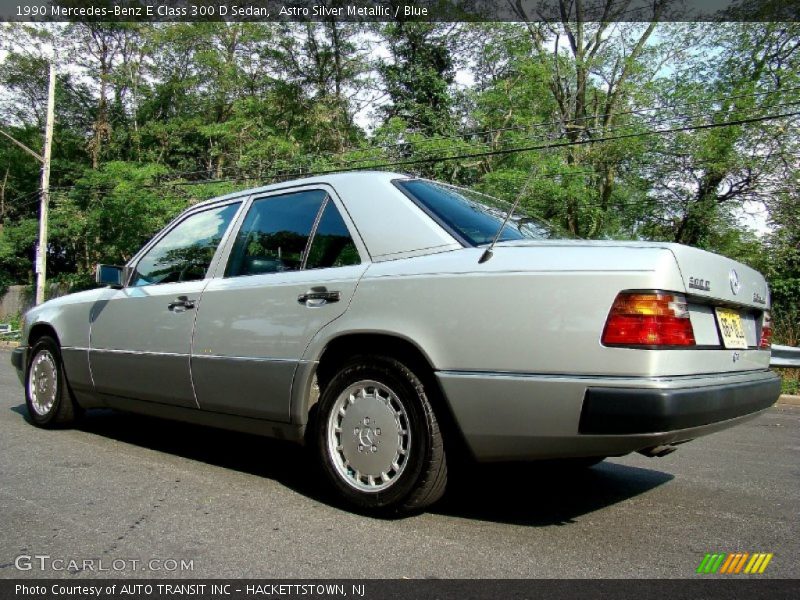 Astro Silver Metallic / Blue 1990 Mercedes-Benz E Class 300 D Sedan