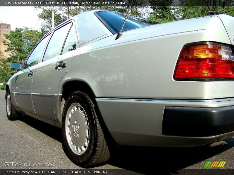 Astro Silver Metallic / Blue 1990 Mercedes-Benz E Class 300 D Sedan