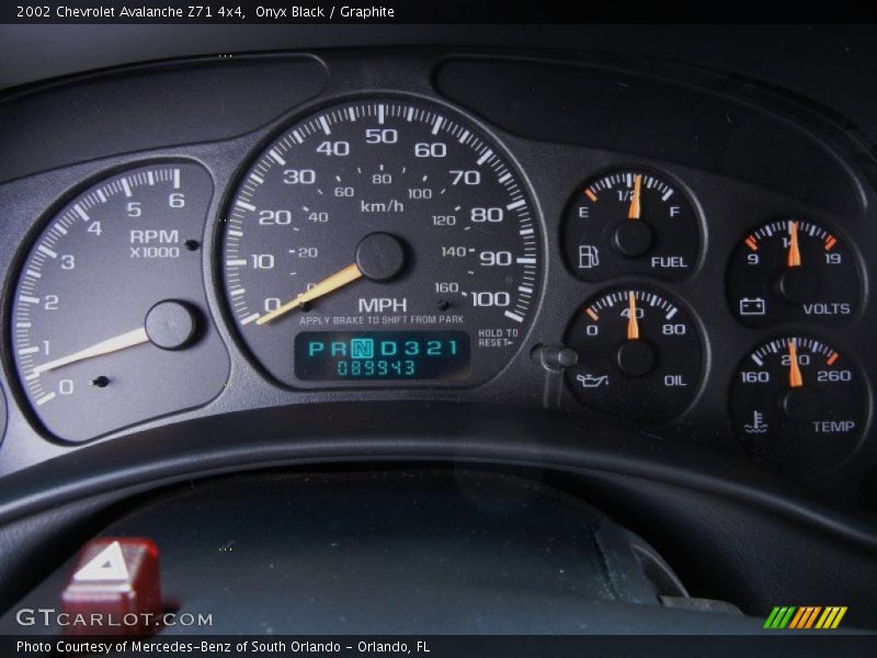Onyx Black / Graphite 2002 Chevrolet Avalanche Z71 4x4