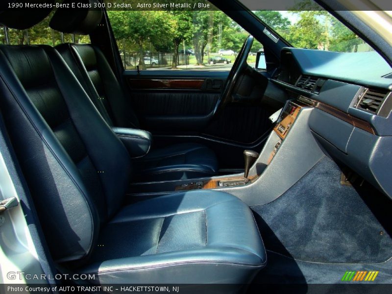 Astro Silver Metallic / Blue 1990 Mercedes-Benz E Class 300 D Sedan